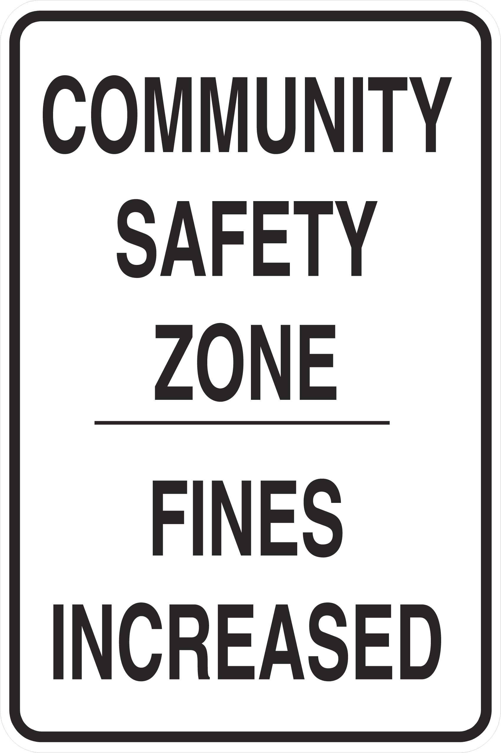 Regulatory Sign 60x90